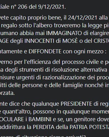Il governo inoculerà forzatamente i bambini