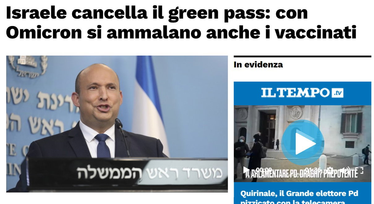 Il Green pass in Israele… article-post