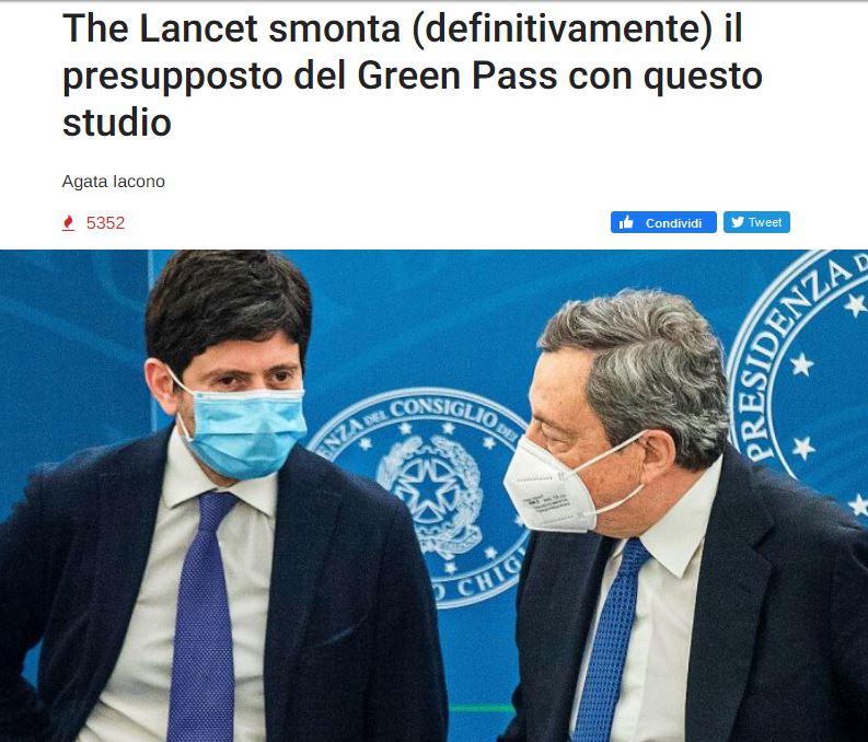 No, The Lancet non ha smontato il Green pass article-post