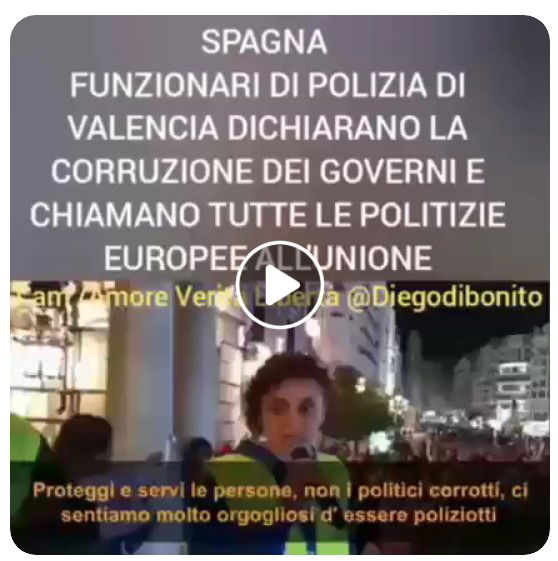 Spagna, forze di polizia e complottismo