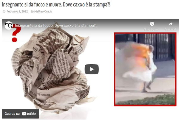 L’insegnante di Rende e lo sciacallaggio