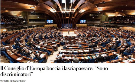 Cosa ha detto il Consiglio d’Europa sui lasciapassare? article-post