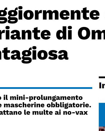 Vaccinati maggiormente a rischio? Se questo è un titolo…