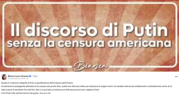 Il discorso di Putin smontato nelle sue inesattezze