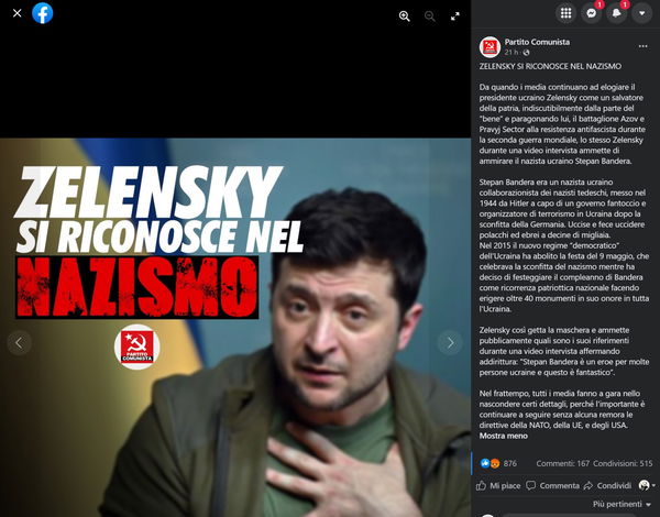 Zelensky, i nazisti e il Partito Comunista