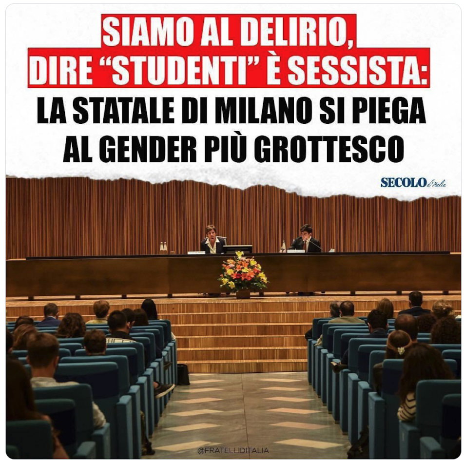 La Statale di Milano e il grande ritorno del gender article-post