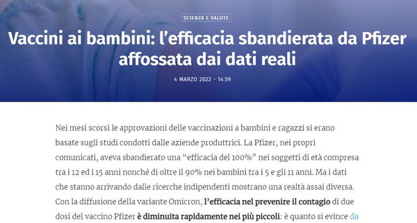 No, i dati reali non affossano l’efficacia del vaccino anti-COVID