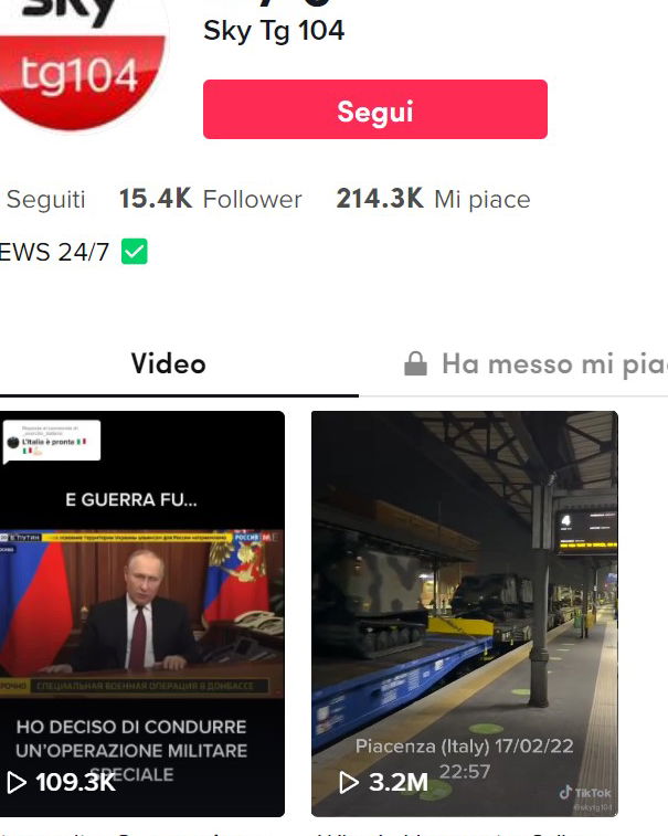 Tik Tok e la disinformazione article-post