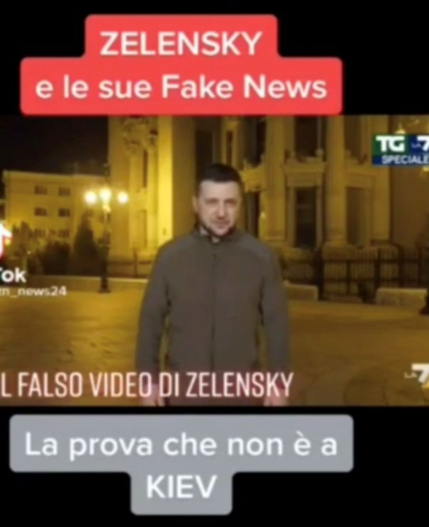 Zelensky, il video falso e War on fakes article-post