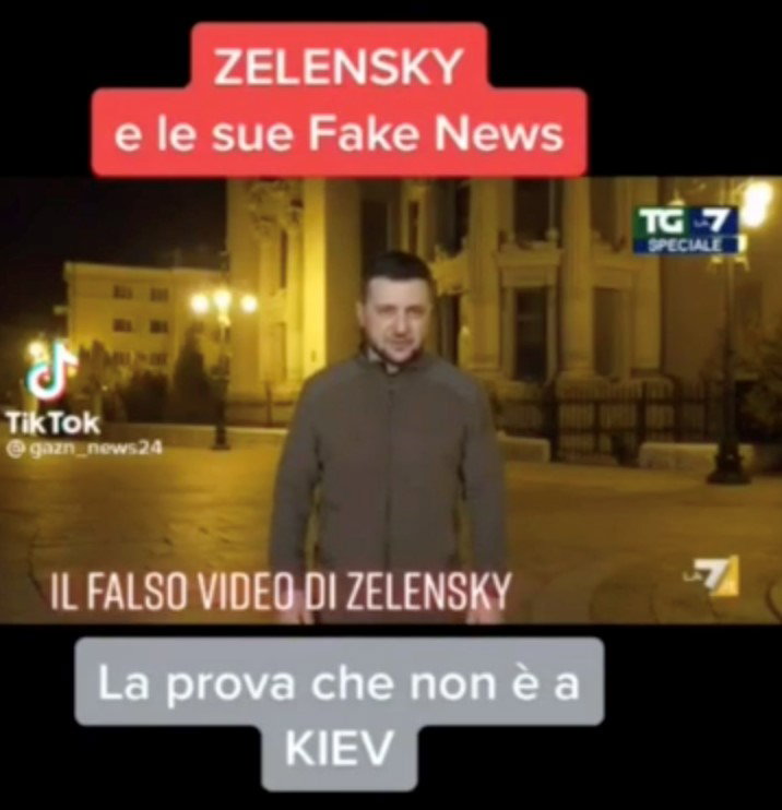 Zelensky, il video falso e War on fakes article-post