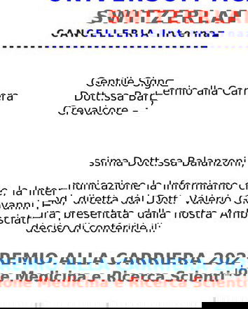 I riconoscimenti internazionali