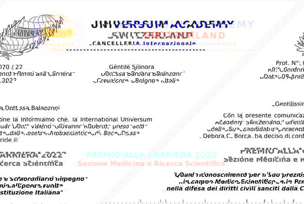 I riconoscimenti internazionali