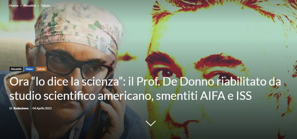 La post-verità e il plasma iperimmune