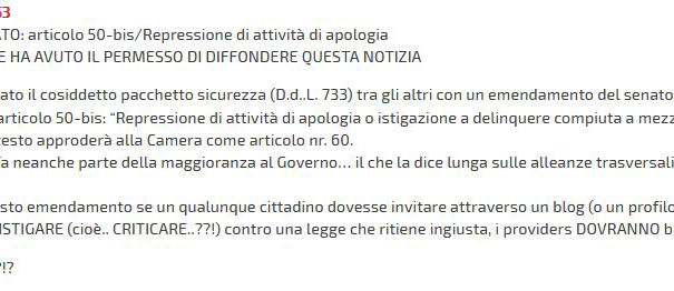 Ieri il Senato… article-post