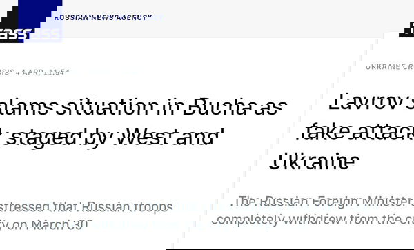La carneficina di Bucha e la decenza che non c’è