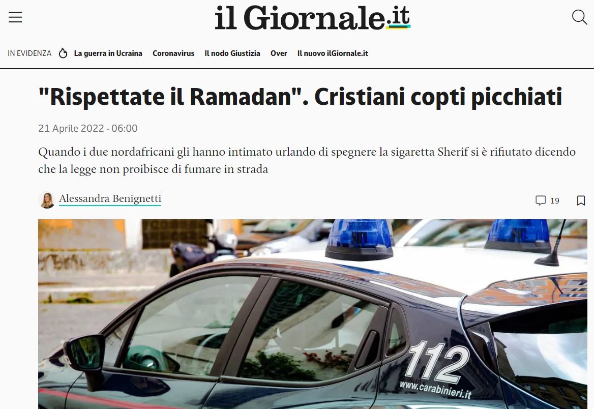 Cristiani copti picchiati e notizie non verificate article-post
