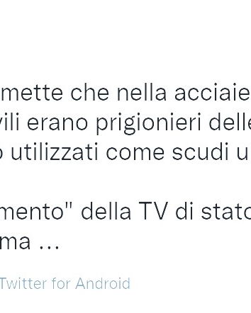La RAI cede sull’acciaieria Azovstal