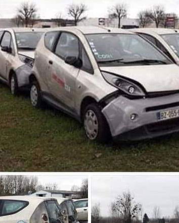 Il cimitero delle auto elettriche a Parigi…