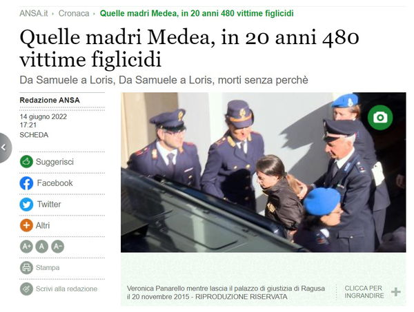 ANSA e le madri Medea