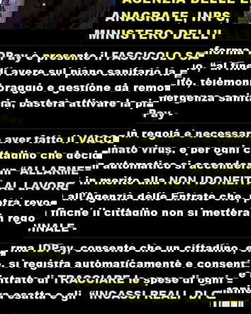 Colao, IDPay e i dati incrociati
