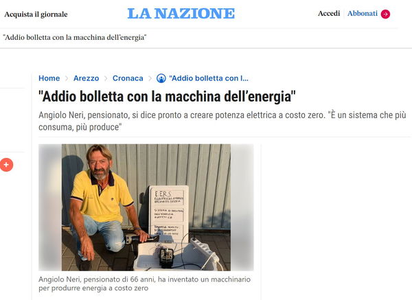 L’estate e la macchina dell’energia