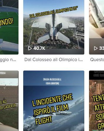 I video di disastri aerei su TikTok