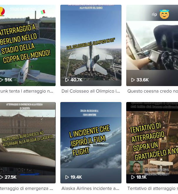 I video di disastri aerei su TikTok article-post