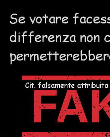Se votare facesse qualche differenza…