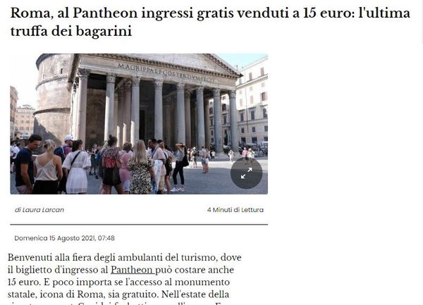 La truffa del Pantheon…