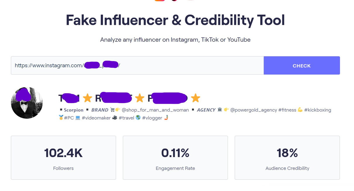 Wannabe influencer e spam article-post