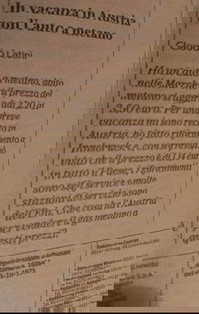 Il prezzo del metano in Austria