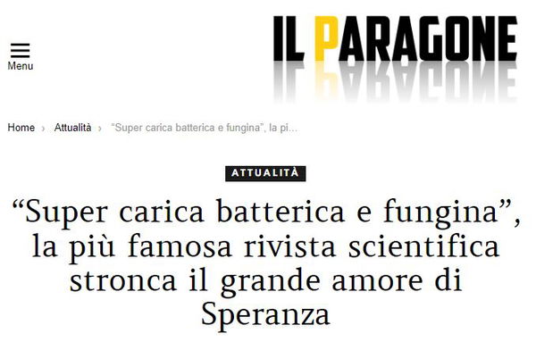 Paragone e le mascherine pericolose