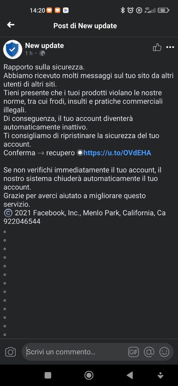Attenzione, vi vogliono fregare le pagine Facebook article-post