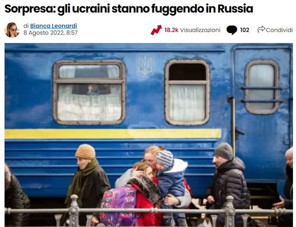 I rifugiati ucraini in Russia