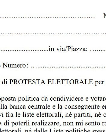 Il voto di protesta