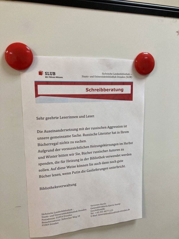 I libri russi usati come riscaldamento?