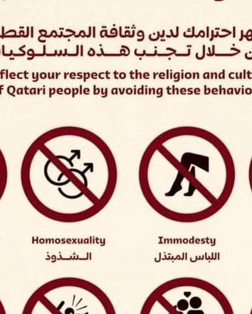 Il cartello Welcome to Qatar