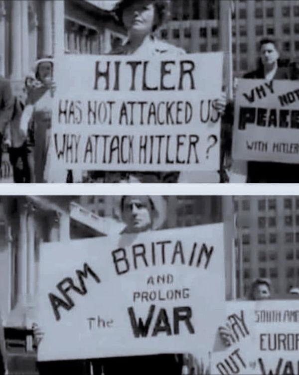 Le marce di protesta contro la II Guerra Mondiale