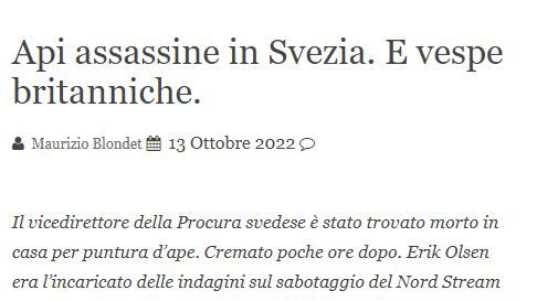 Eric Olsen e le api assassine