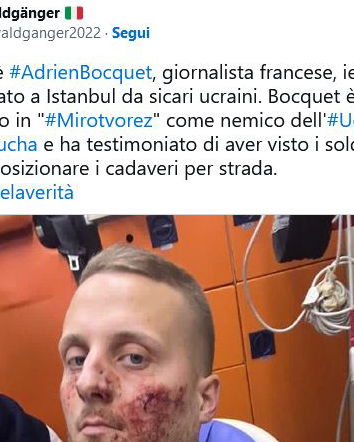 Adrien Bocquet e i racconti dal fronte