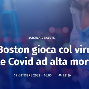 L’università di Boston e il virus modificato