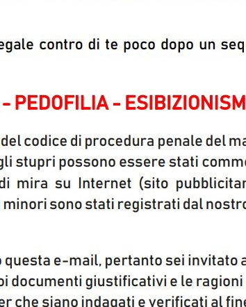 La “convocazion” della polizia stradale