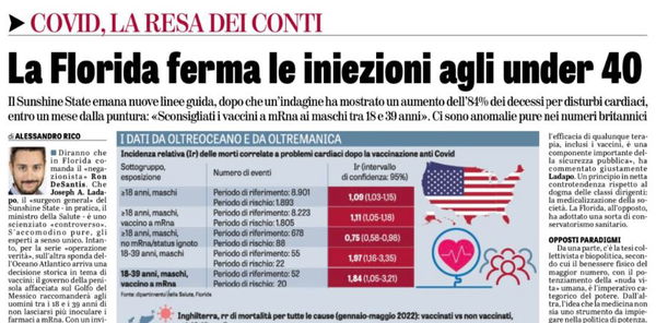 La Florida e i vaccini under 40