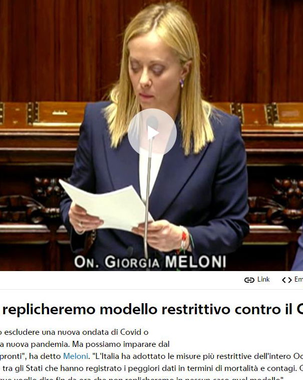 Meloni, restrizioni e dati… article-post