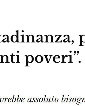 Il reddito di cittadinanza, la Caritas e le parole non dette