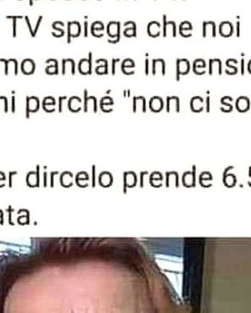 La pensione di Tizio e le balle di Caio