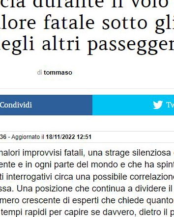 Infarti in volo e brutte persone a terra