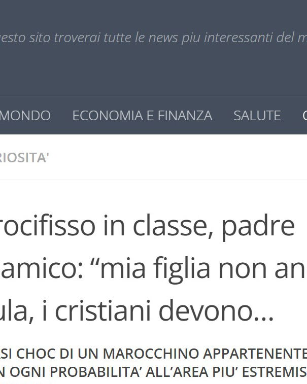 Crocifissi in classe e notizie inventate article-post