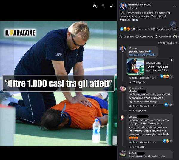 Il Paragone, gli atleti e le fonti inaffidabili