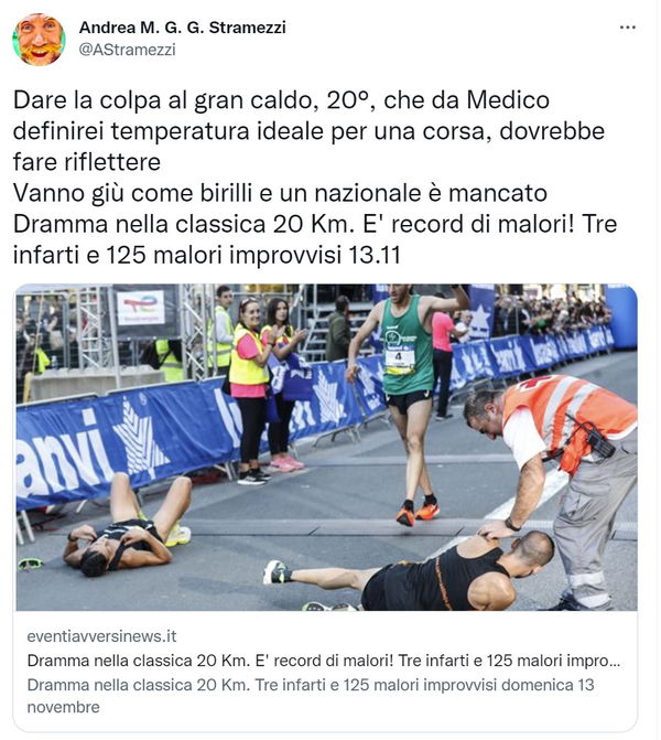 No, nessun record di malori improvvisi alla maratona